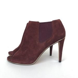 Coach Adrianna booties - Peep toe Suede Heels - Ankle boots - Size 9